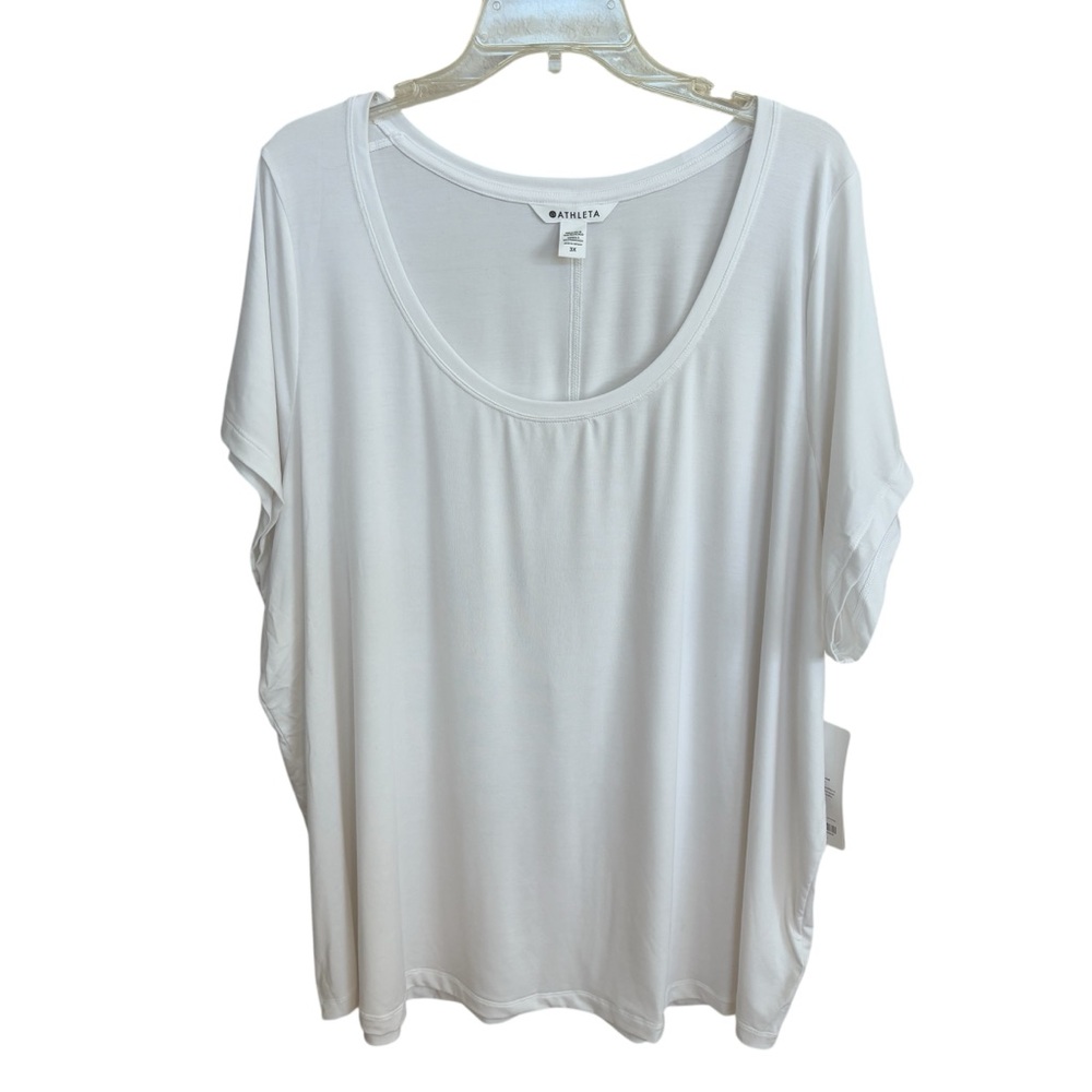 Athleta Stratus II Women’s White Tee size 3X